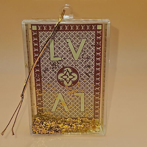 Authentic louis vuitton card # 10 with gold glitter frame. - Picture 1 of 2